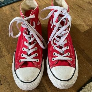 Red Converse High Tops
